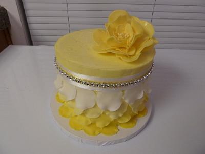 Yellow Petal Cake - Cake by JB