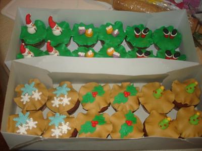 christmas cupcakes - Cake by neidy