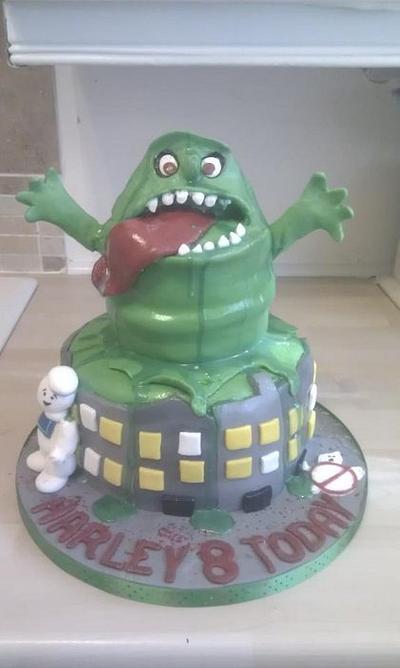 Slimer 'Ghostbuster' cake - Cake by Occasion Cakes by naomi