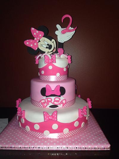 Minnie Birthday Surprise! - Cake by Sugared Tiers 