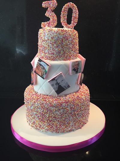 Hundreds and thousands cake - Cake by Sarah Leftley (Sarah's cakes)