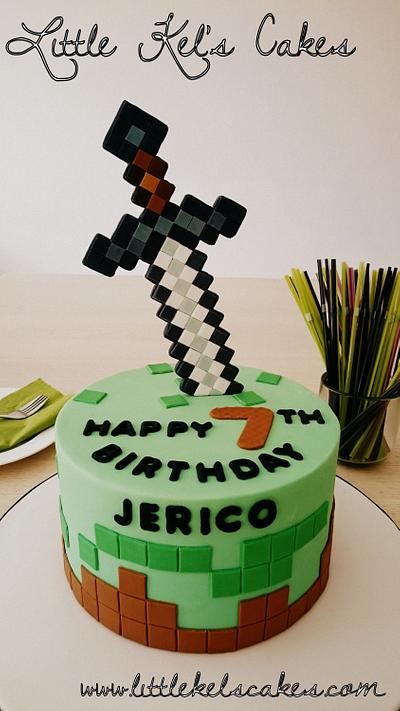 Knight with black iron sword - Cake by Little Kel's Cakes
