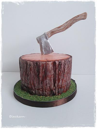 A trunk for a lumberjack - Cake by Zuzana Kmecova