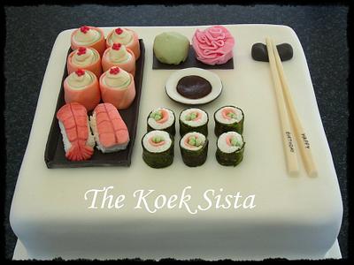 Sushi Cake - Cake by TheKoekSista
