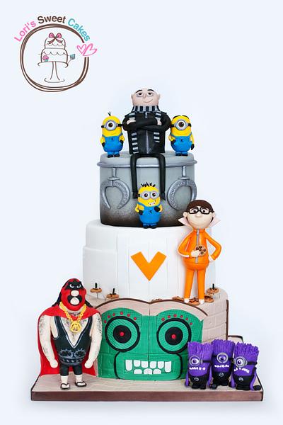 Despicable Me - Cake by Lori's Sweet Cakes