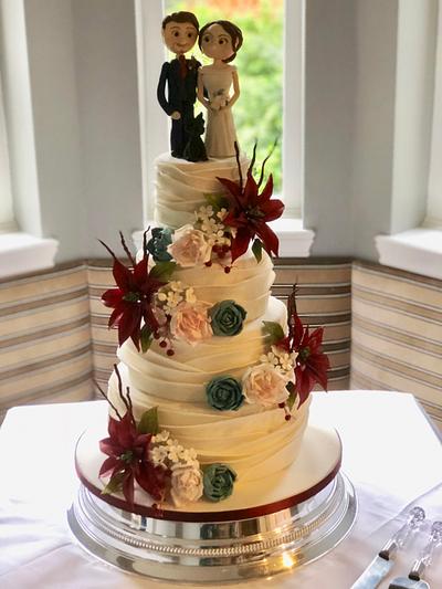 Winter wedding cake  - Cake by Melanie Jane Wright