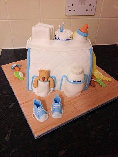 Baby bag cake - Cake by Daisychain's Cakes