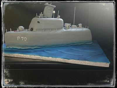 navy ship - Cake by nef_cake_deco