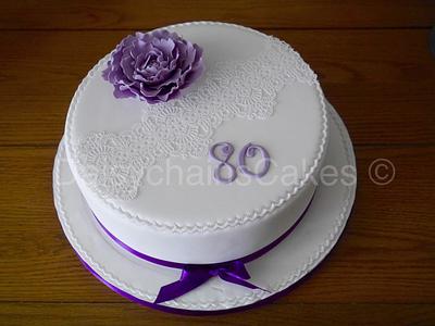 Happy 80th birthday Nan - Cake by Daisychain's Cakes