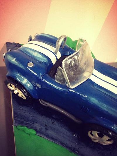 Ford Cobra Shelby car cake - Cake by Dominique Ballard