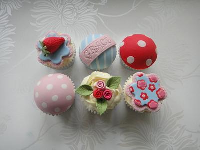 Cath Kidston Style Cupcakes for Grace - Cake by Truly Madly Sweetly Cupcakes