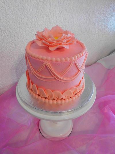 Fringe Loops and Petals - Cake by Michelle