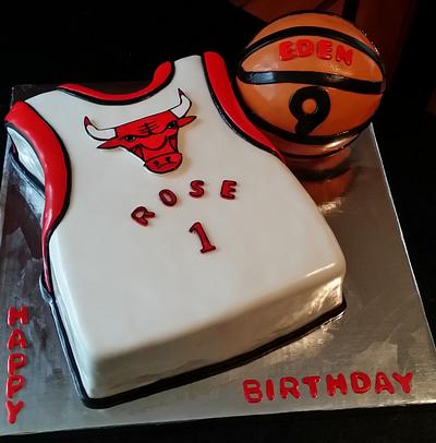 Chicago Bulls  - Cake by Honey Bunny Bake Shop