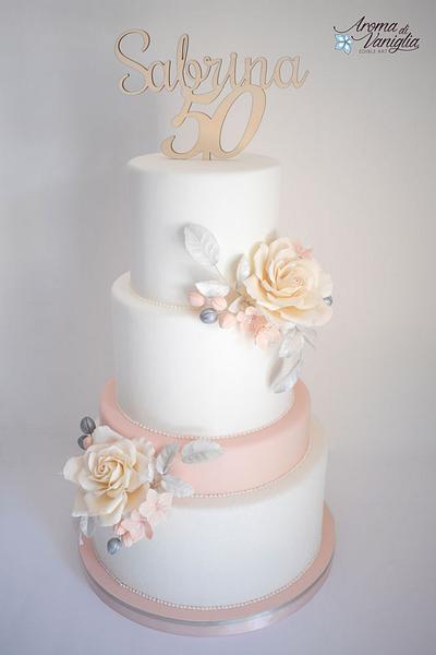 torta 50 anni - Cake by aroma di vaniglia