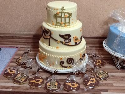 Birds cake - Cake by claudia borges