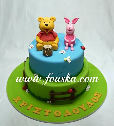 Winnie and Piglet - Cake by Georgia