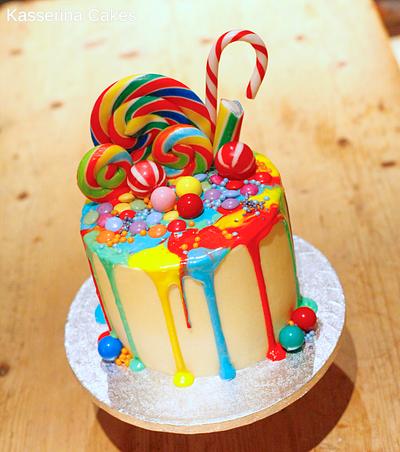 Rainbow candy cake - Cake by Kasserina Cakes