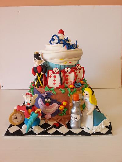 Alice in Wonderland - Cake by Eva Christina Cakes