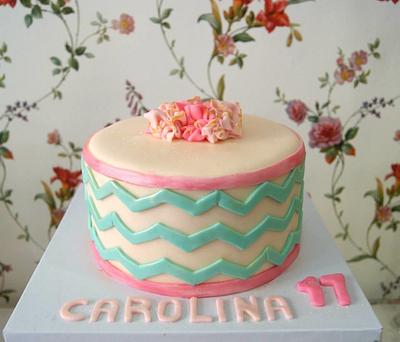 Chevron Cake - Cake by Sibarum Cakes & Catering