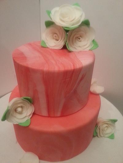 Marble and Roses - Cake by Candace Linen