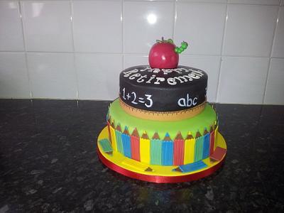 Teacher retirement cake - Cake by Christie Storey 