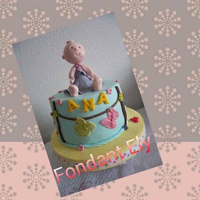 Cake para una niña de un año - Cake by Fondant manualidades Ely