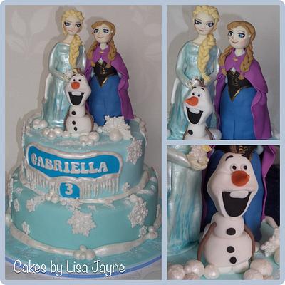 Frozen inspired - Cake by Lisa williams
