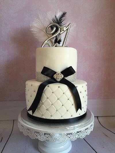 Elegant feather cake - Cake by Alana 