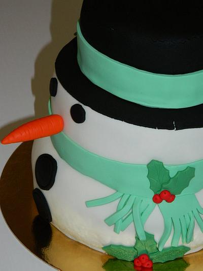 Snowman cake - Cake by alexandravasile
