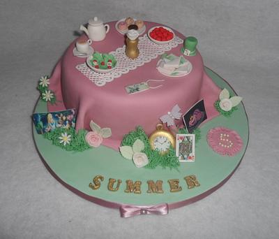 Mad Hatters Tea Party Cake - Cake by Kirsty