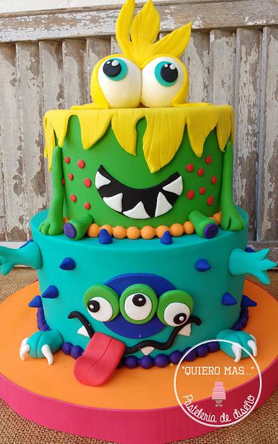 Torta monstruos - Cake by Valeria