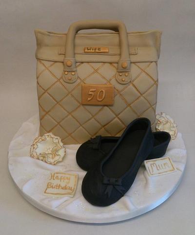 Handbag and dolly shoes - Cake by tasha kelly