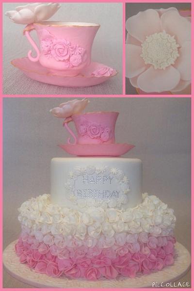 Pretty in Pink birthday cake - Cake by Dee Lewis