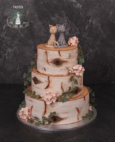 Birch tree cake - Cake by Twister Cake Art
