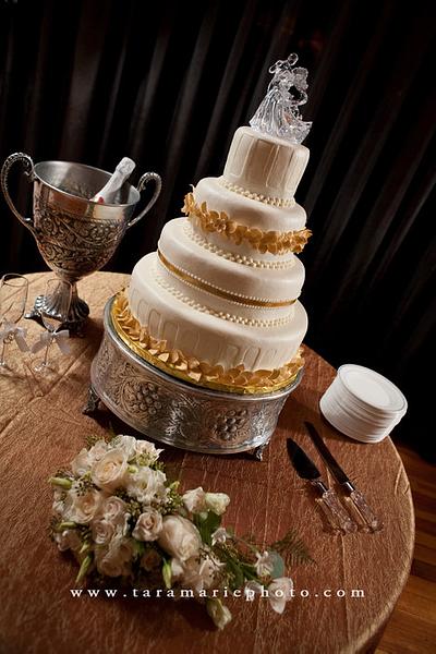 Gold Leaf Cake - Cake by Michelle Weller