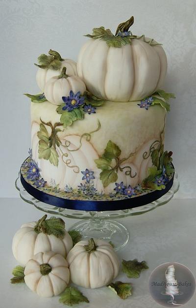 White Pumpkins - Cake by Tonya Alvey - MadHouse Bakes