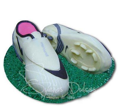soccer shoes - Cake by Sueños Dulces Bucaramanga
