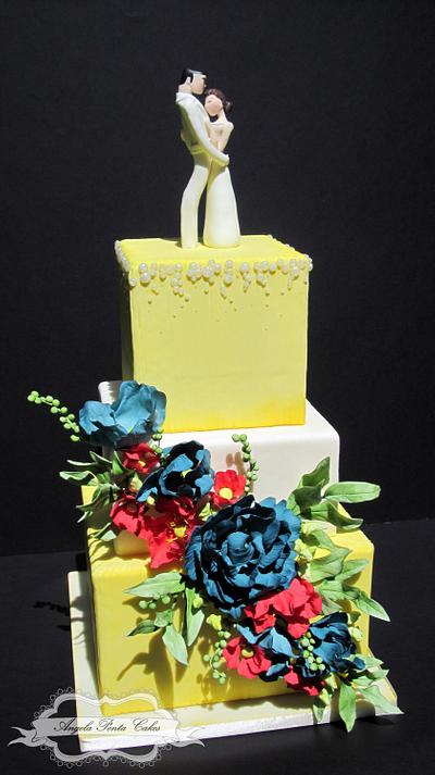 Wedding in yellow - Cake by Angela Penta