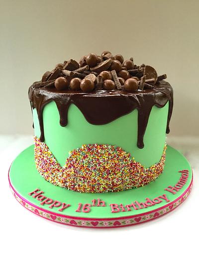 Chocolate and Hundreds and Thousands - Cake by Canoodle Cake Company
