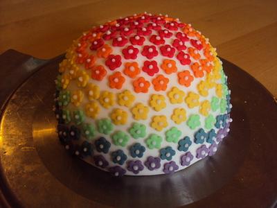Rainbow Blossom Cake - Cake by Cherish Bakery
