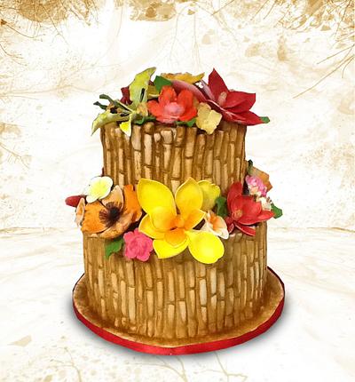 Hawaiian Themed Cake - Cake by MsTreatz