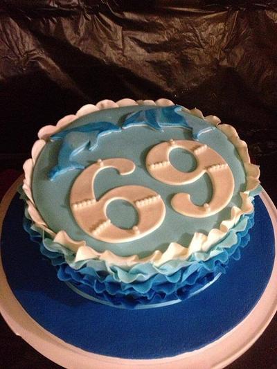 Dolphin 69th birthday - Cake by e8tcake