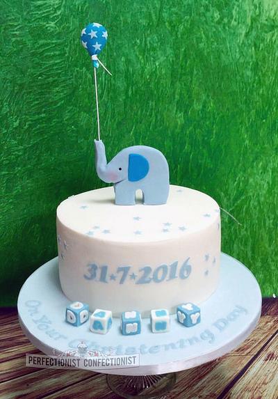 Danny - Elephant Christening Cake - Cake by Niamh Geraghty, Perfectionist Confectionist
