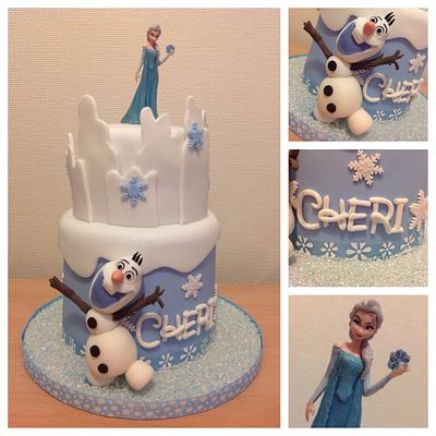 Elsa & Olaf - Cake by Alison Cowan
