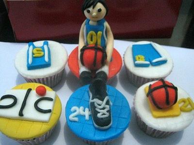 Basketball theme toppers - Cake by susana reyes
