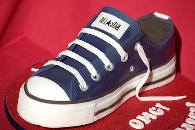 Leather Converse Cake - Cake by Lesley Wright