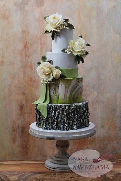 Rustic wedding cake - Cake by Nasa Mala Zavrzlama