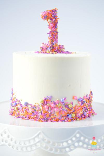 One Little Sprinkles - Cake by SugarBritchesCakes