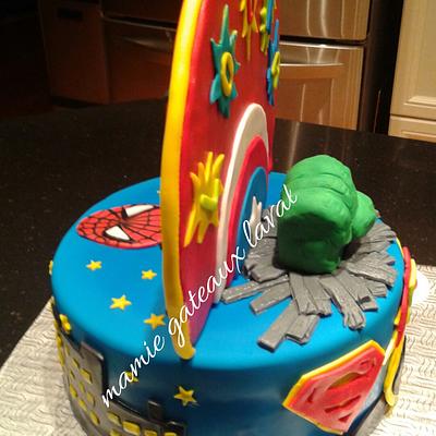 2 sides super heroes - Cake by Manon