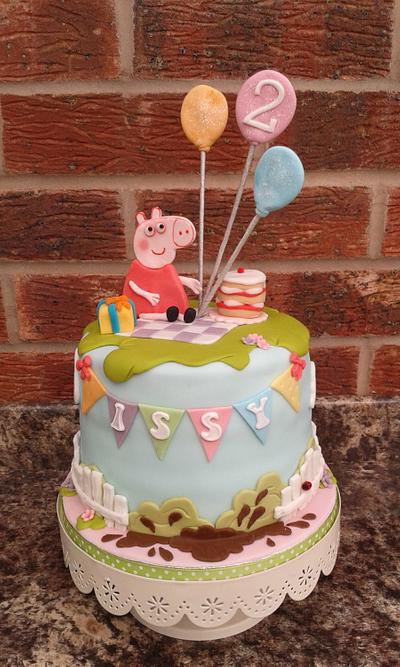 Peppa pig Birthday cake - Cake by Karen's Kakery